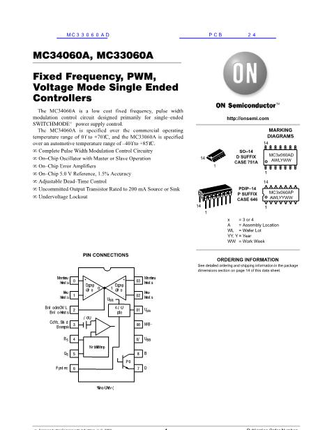MC33060AD数据手册封面