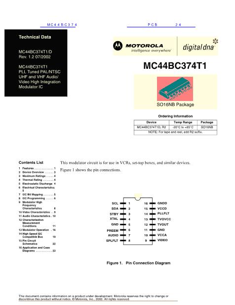 MC44BC374数据手册封面