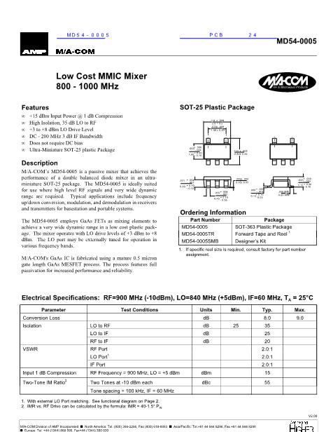 MD54-0005數(shù)據(jù)手冊封面