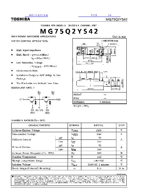 MG75Q2YS42数据手册封面