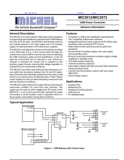 MIC2012数据手册封面