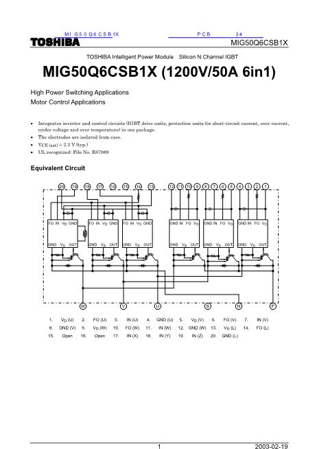 MIG50Q6CSB1X数据手册封面