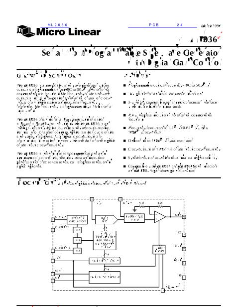 ML2036数据手册封面