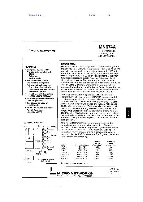 MN674A數(shù)據(jù)手冊封面
