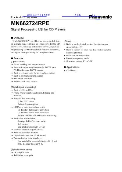 MN662724RPE數(shù)據(jù)手冊(cè)封面