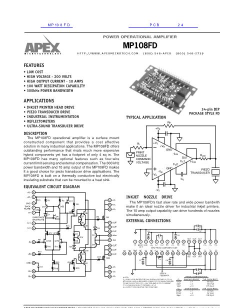 MP108FD数据手册封面