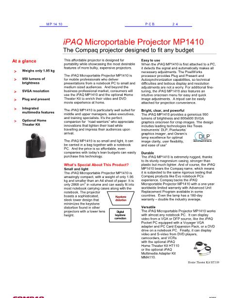 MP1410数据手册封面