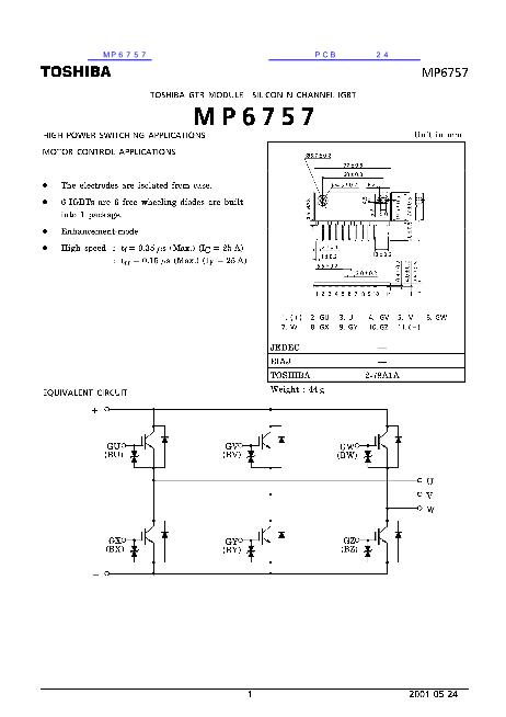 MP6757数据手册封面