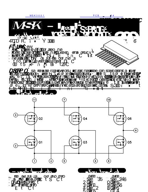 MSK3001数据手册封面