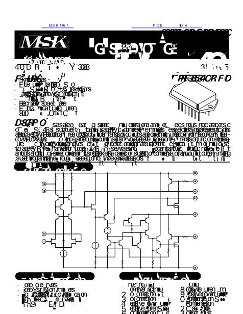 MSK1461数据手册封面