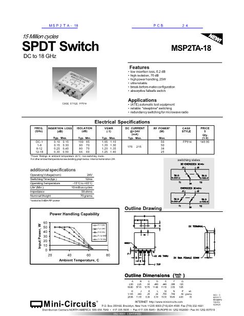 MSP2TA-18数据手册封面