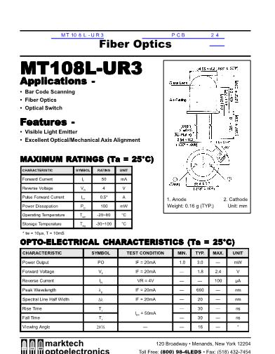 MT108L-UR3數(shù)據(jù)手冊封面