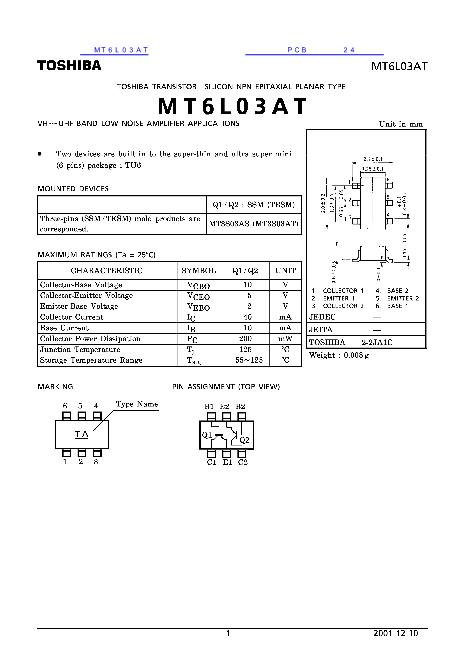MT6L03AT数据手册封面