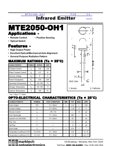 MTE2050-OH1數(shù)據(jù)手冊封面