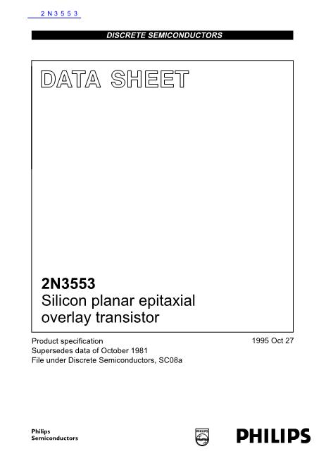2N3553数据手册封面