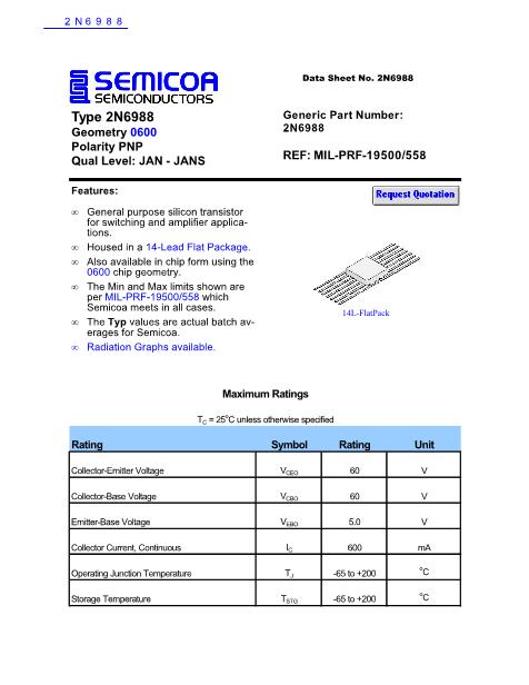 2N6988數(shù)據(jù)手冊封面