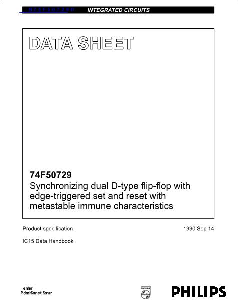 N74F50729D數(shù)據(jù)手冊封面
