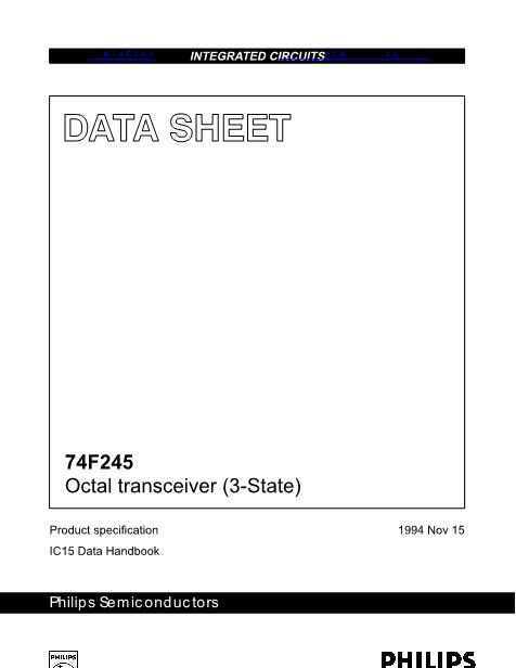 N74F245数据手册封面