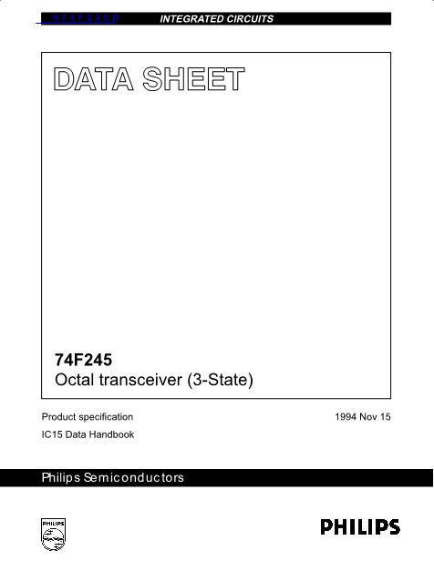 N74F245D数据手册封面