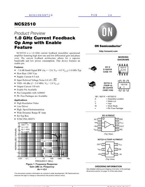 NCS2510数据手册封面