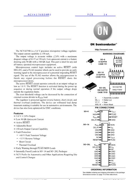 NCV4279數(shù)據(jù)手冊(cè)封面