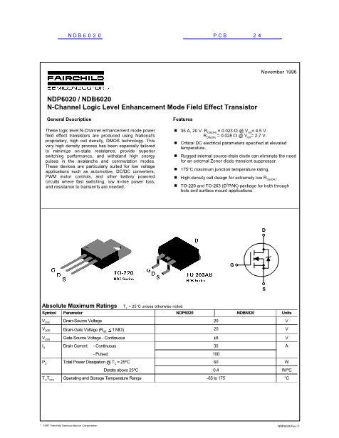 NDB6020數(shù)據(jù)手冊(cè)封面