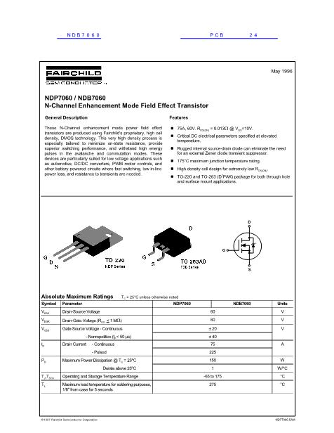 NDB7060數(shù)據(jù)手冊(cè)封面