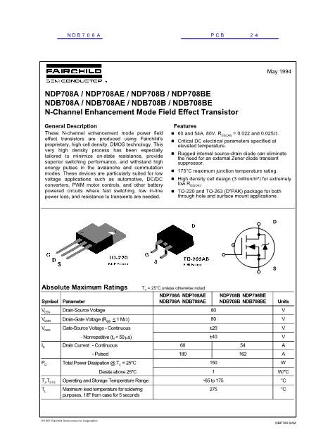 NDB708A數(shù)據(jù)手冊封面