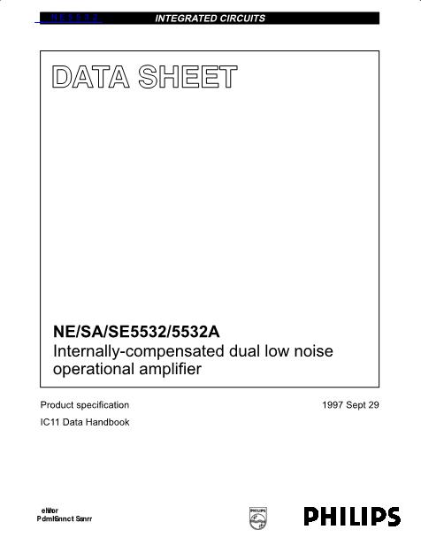 NE5532数据手册封面