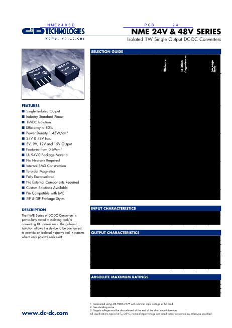 NME2405D數(shù)據(jù)手冊封面