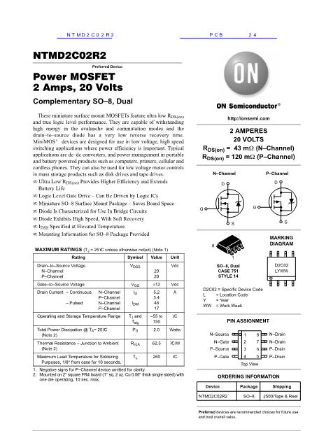 NTMD2C02R2數(shù)據(jù)手冊封面