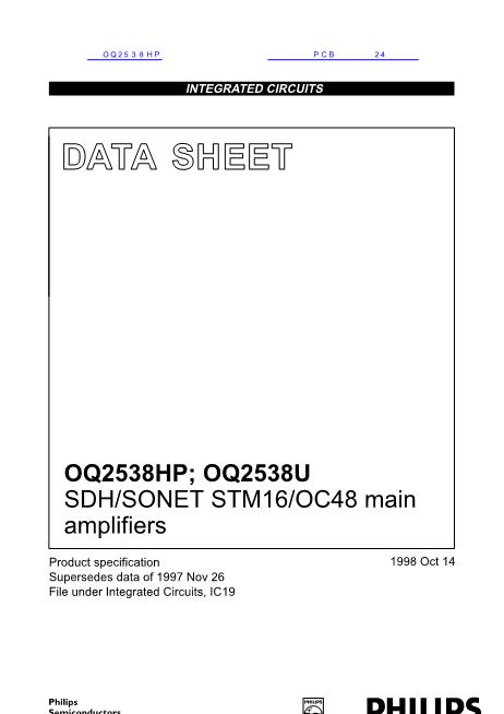 OQ2538HP数据手册封面