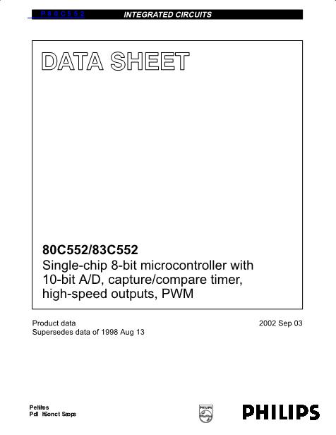 P80C552数据手册封面