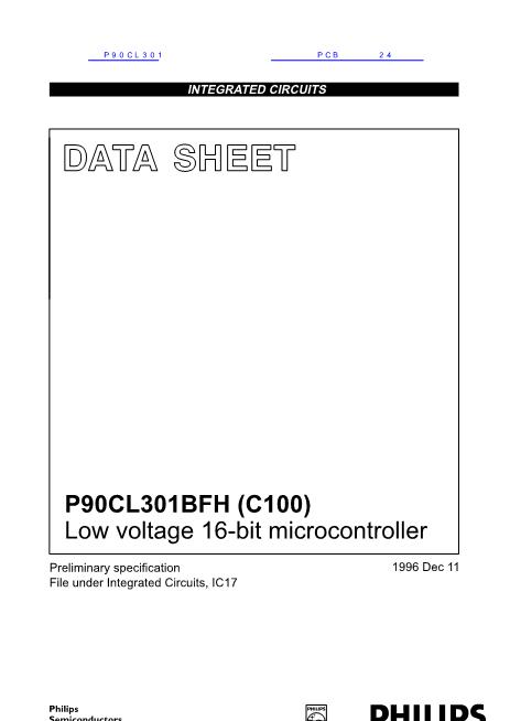 P90CL301数据手册封面