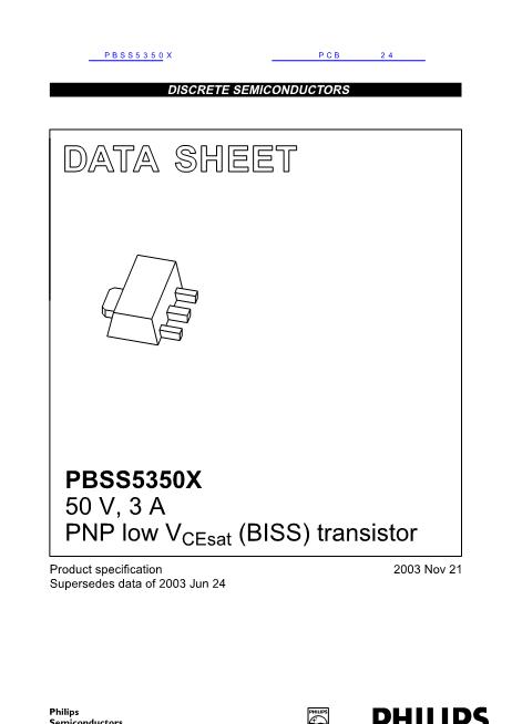 PBSS5350X数据手册封面