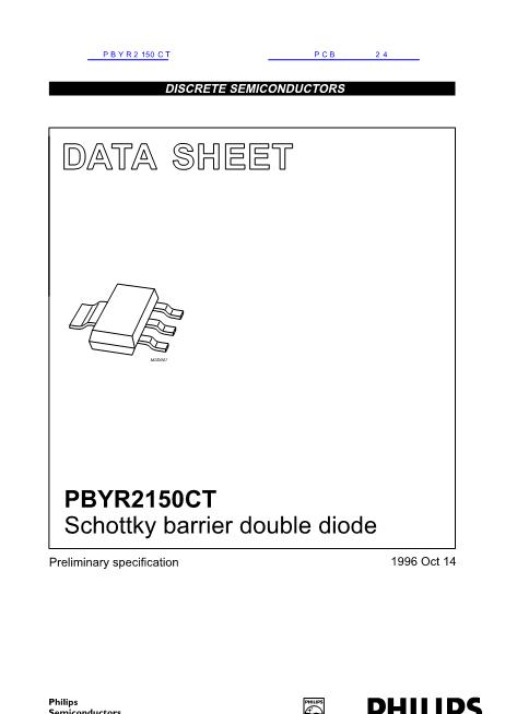 PBYR2150CT数据手册封面