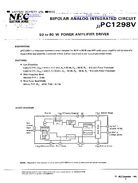 PC1298数据手册封面