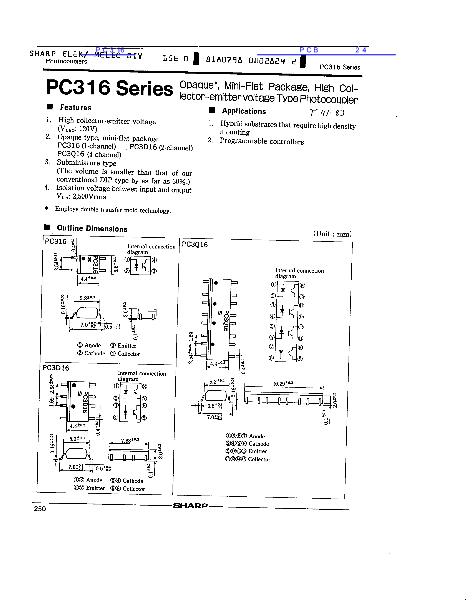 PC316数据手册封面