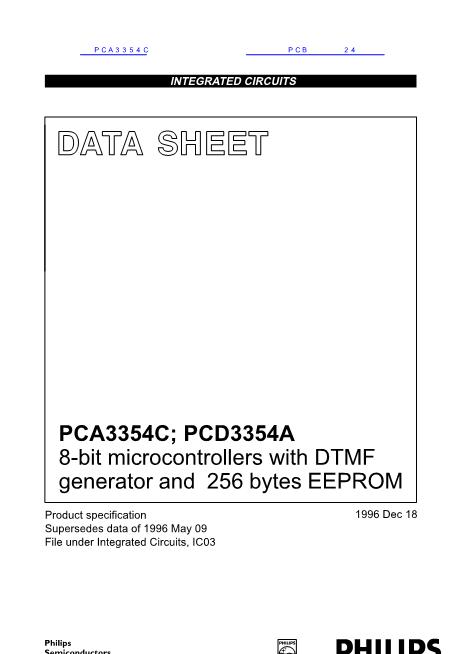PCA3354C数据手册封面