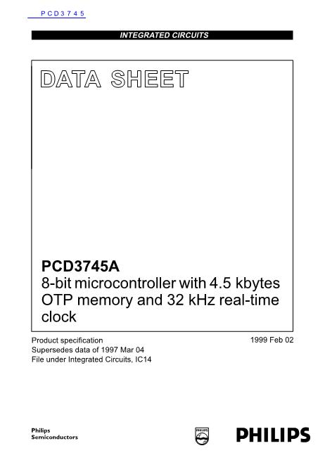 PCD3745数据手册封面