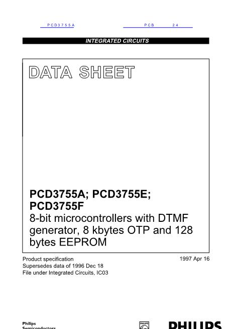 PCD3755A数据手册封面