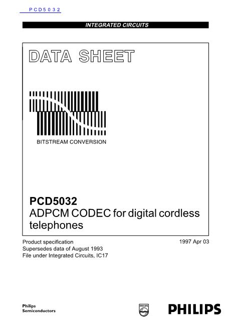 PCD5032数据手册封面