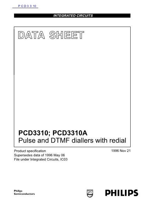 PCD3310数据手册封面