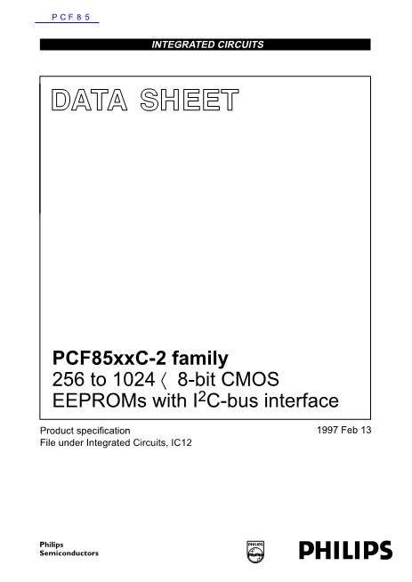 PCF85数据手册封面
