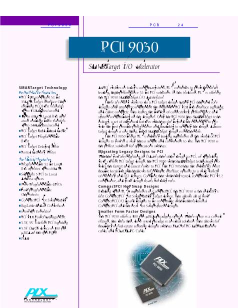 PCI9030数据手册封面