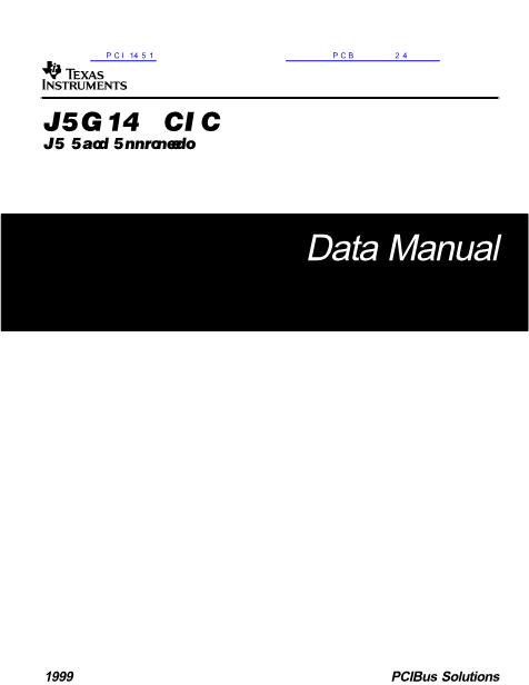 PCI1451数据手册封面