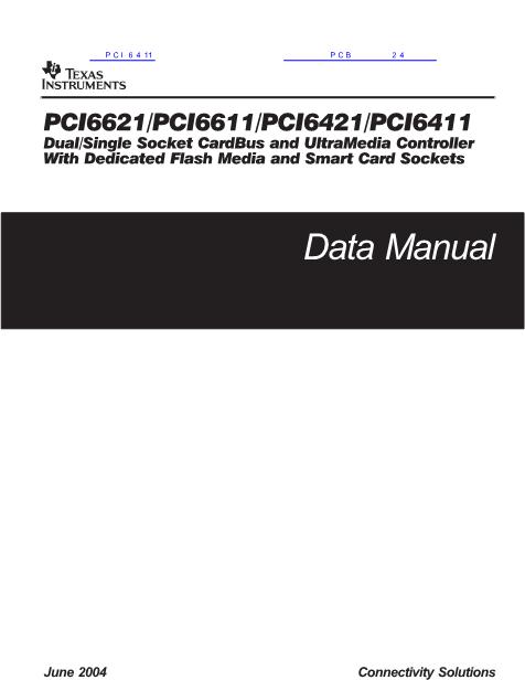 PCI6411数据手册封面