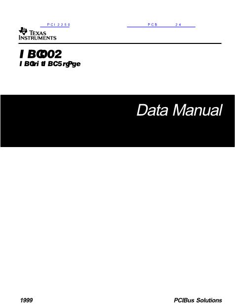 PCI2250数据手册封面