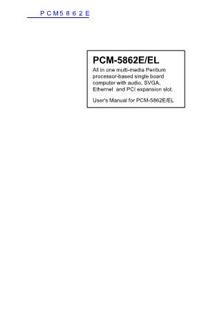 PCM5862E数据手册封面