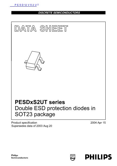 PESD12VS2UT数据手册封面